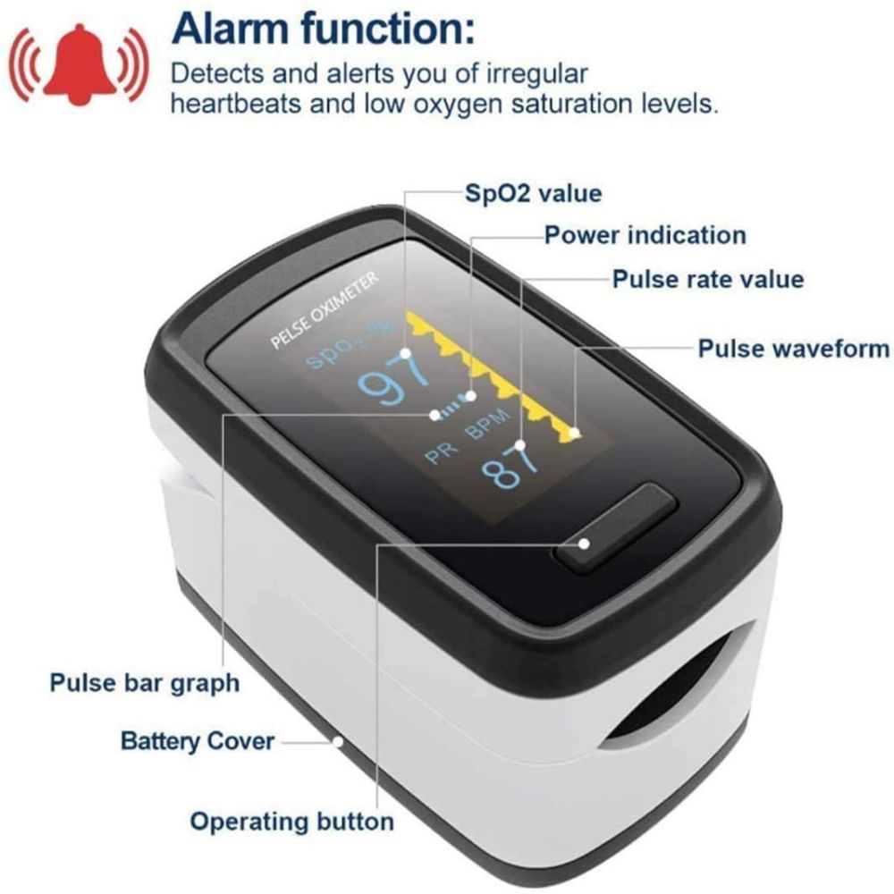 Alarm function of oximeter
