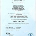 ISO13485 Certificate of HFNC