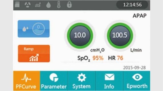 Main Interface of Ventilator