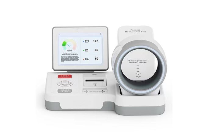 Display and paper outlet shown on an LLK-S602 product image