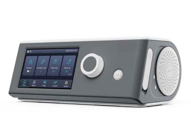Sleep apnea device shown on the PROMED respiratory equipment page