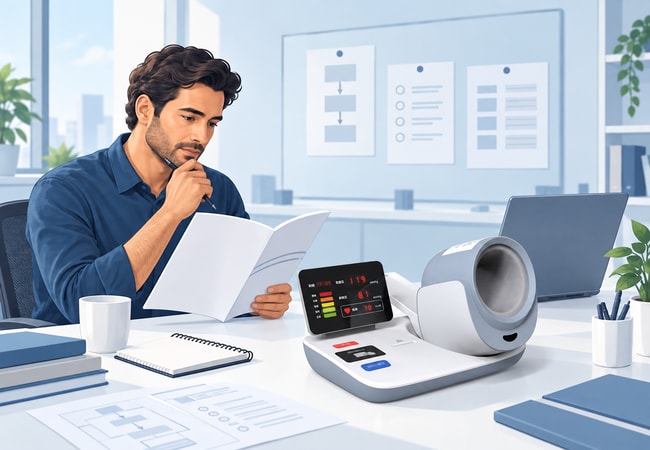 Illustration of reviewing interface requirements before connection testing