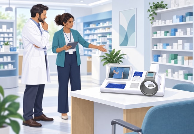 Illustration of planning a supervised pharmacy or community station