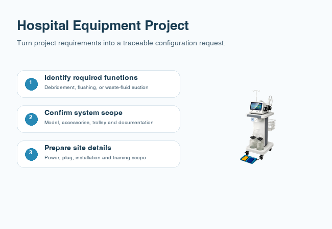CareMaster hospital equipment project procurement steps