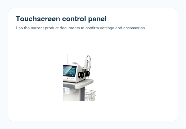 CareMaster 10-inch touchscreen console detail